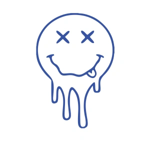 Eriyen Surat Araba Stickeri 17x17 Cm Mavi