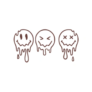 Eriyen Suratlar Araba Stickeri 17x17 Cm Kahverengi