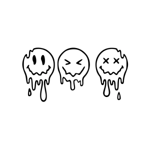 Eriyen Suratlar Araba Stickeri 17x17 Cm Siyah