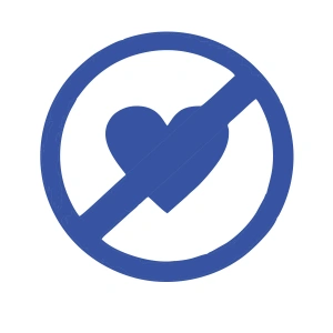 Aşk Yok Araba Sticker 17x17 Cm Mavi