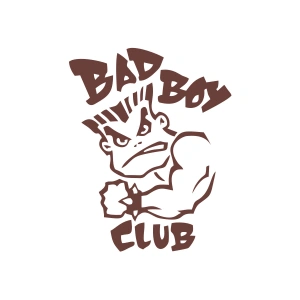 Bad Boy Club Araba Stickeri 17x17 Cm Kahverengi