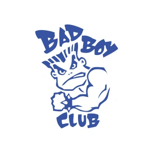 Bad Boy Club Araba Stickeri 17x17 Cm Mavi