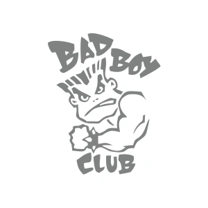 Bad Boy Club Araba Stickeri 17x17 Cm Gri