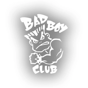 Bad Boy Club Araba Stickeri 17x17 Cm Beyaz