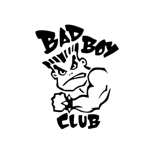 Bad Boy Club Araba Stickeri 17x17 Cm Siyah