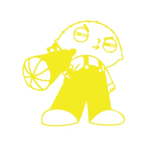 Araba Stickeri 17x17 Cm Sarı