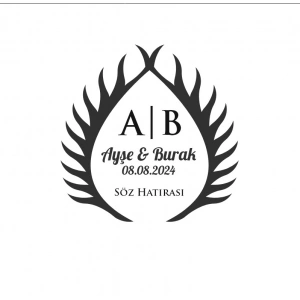 Minimalist Altın Rengi Yaprak Çelengi Etiketi Kına Nişan Düğün 3x3 cm özel etiket / 50 adet sticker