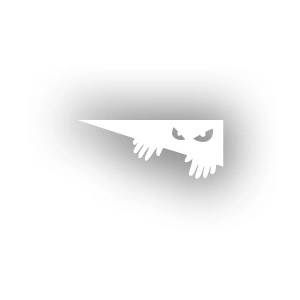 Siluet Araba Sticker 17x17 Cm Beyaz