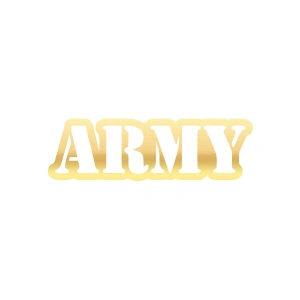 Army Araba Sticker 17x17 Cm Gold