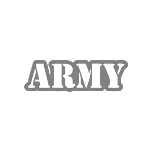 Army Araba Sticker 17x17 Cm Gri