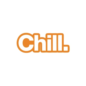 Chill. Araba Sticker 17x17 Cm Turuncu