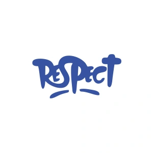 Respect Araba Sticker 17x17 Cm Mavi