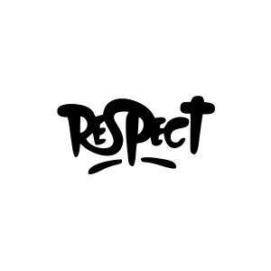 Respect Araba Sticker 17x17 Cm Siyah
