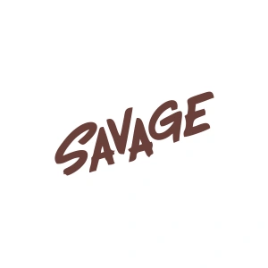 Savage Araba Sticker 17x17 Cm Kahverengi