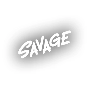 Savage Araba Sticker 17x17 Cm Beyaz