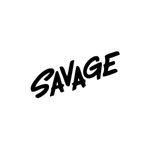 Savage Araba Sticker 17x17 Cm Siyah
