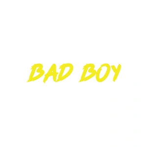 Bad Boy Araba Sticker 17x17 Cm Sarı