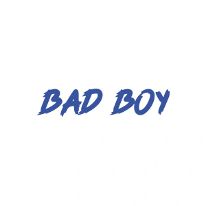 Bad Boy Araba Sticker 17x17 Cm Mavi
