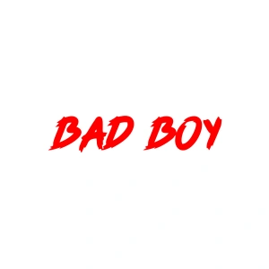 Bad Boy Araba Sticker 17x17 Cm Kırmızı