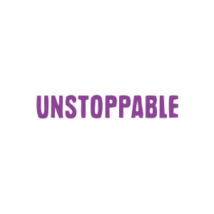 Unstoppable Araba Sticker 17x17 Cm Mor