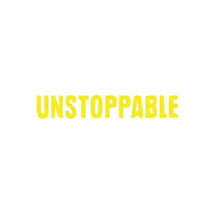 Unstoppable Araba Sticker 17x17 Cm Sarı