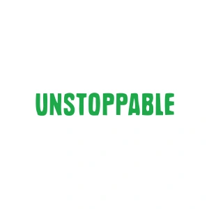 Unstoppable Araba Sticker 17x17 Cm Yeşil