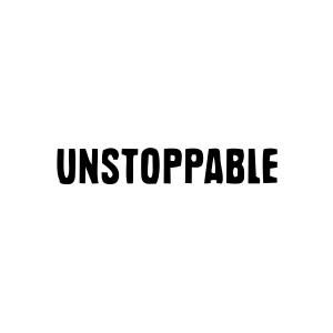 Unstoppable Araba Sticker 17x17 Cm Siyah
