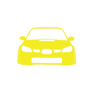Araba Stickeri 17x17 Cm Sarı