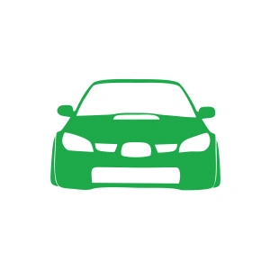 Araba Stickeri 17x17 Cm Yeşil