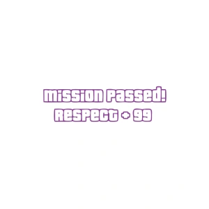 Mission Passed Respect +99 Araba Stickeri 17x17 Cm Mor