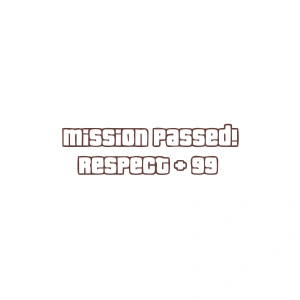 Mission Passed Respect +99 Araba Stickeri 17x17 Cm Kahverengi