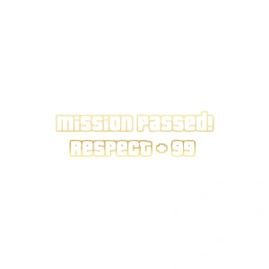 Mission Passed Respect +99 Araba Stickeri 17x17 Cm Gold