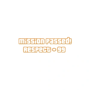 Mission Passed Respect +99 Araba Stickeri 17x17 Cm Turuncu