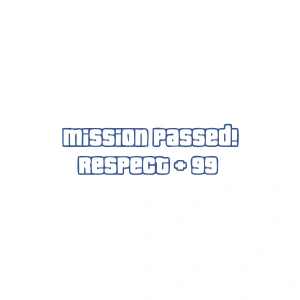 Mission Passed Respect +99 Araba Stickeri 17x17 Cm Mavi