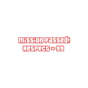 Mission Passed Respect +99 Araba Stickeri 17x17 Cm Kırmızı