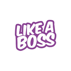Like a Boss Araba Stickeri 17x17 Cm Mor