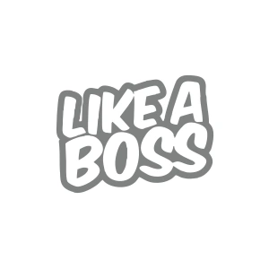 Like a Boss Araba Stickeri 17x17 Cm Gri