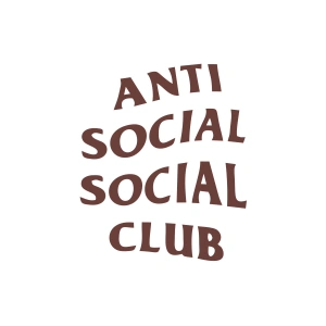 Anti Social Club Araba Sticker 17x17 Cm Kahverengi