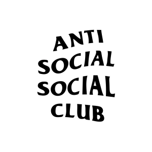 Anti Social Club Araba Sticker 17x17 Cm Siyah