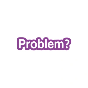 Problem? Araba Sticker 17x17 Cm Mor