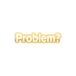 Problem? Araba Sticker 17x17 Cm Gold