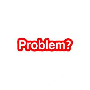 Problem? Araba Sticker 17x17 Cm Kırmızı