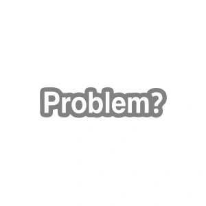 Problem? Araba Sticker 17x17 Cm Gri