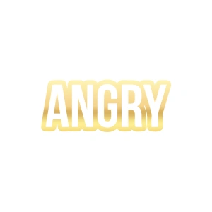 Angry Araba Sticker 17x17 Cm Gold