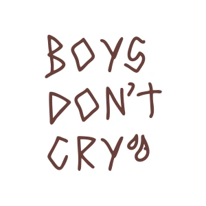 Boys Dont Cry Araba Sticker 17x17 Cm Kahverengi