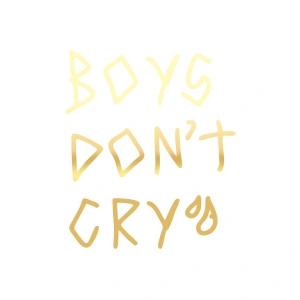 Boys Dont Cry Araba Sticker 17x17 Cm Gold