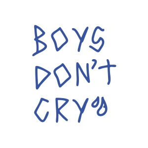 Boys Dont Cry Araba Sticker 17x17 Cm Mavi