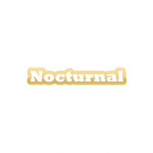 Nocturnal Araba Sticker 17x17 Cm Gold
