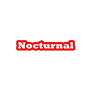 Nocturnal Araba Sticker 17x17 Cm Kırmızı