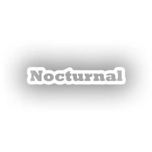 Nocturnal Araba Sticker 17x17 Cm Beyaz